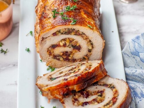 Apple & Bacon Stuffed Pork Loin Roll (video)